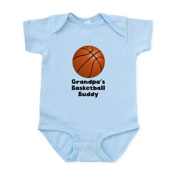 CafePress - Grandpas Basketball Buddy Body Suit - Baby Light Bodysuit, Size Newborn - 24 Months