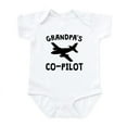 thumbnail image 1 of CafePress - Grandpas Co Pilot Body Suit - Baby Light Bodysuit, Size Newborn - 24 Months, 1 of 4