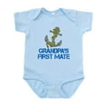 thumbnail image 1 of CafePress - Grandpas First Mate Body Suit - Baby Light Bodysuit, Size Newborn - 24 Months, 1 of 4