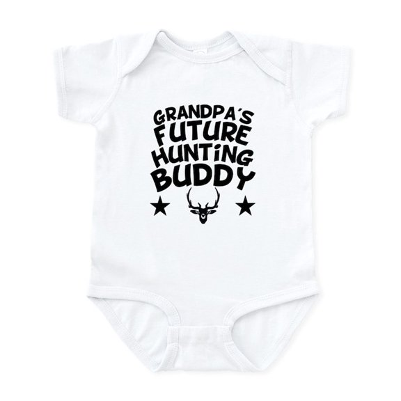 CafePress - Grandpas Future Hunting Buddy Body Suit - Baby Light Bodysuit, Size Newborn - 24 Months