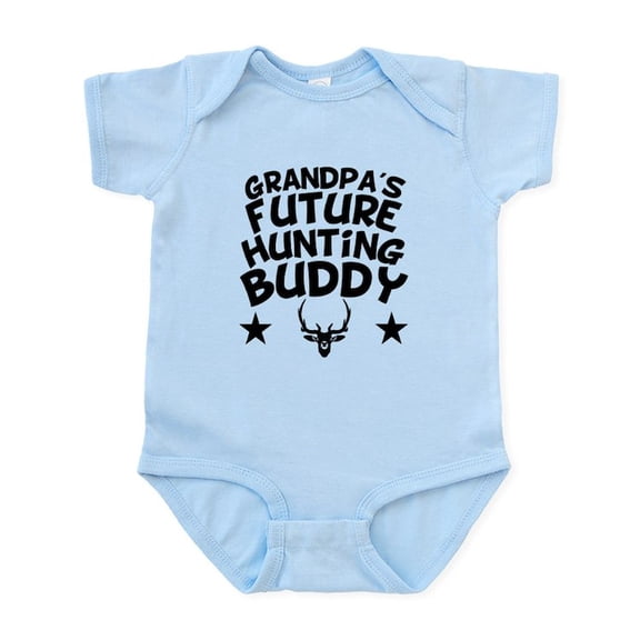 CafePress - Grandpas Future Hunting Buddy Body Suit - Baby Light Bodysuit, Size Newborn - 24 Months