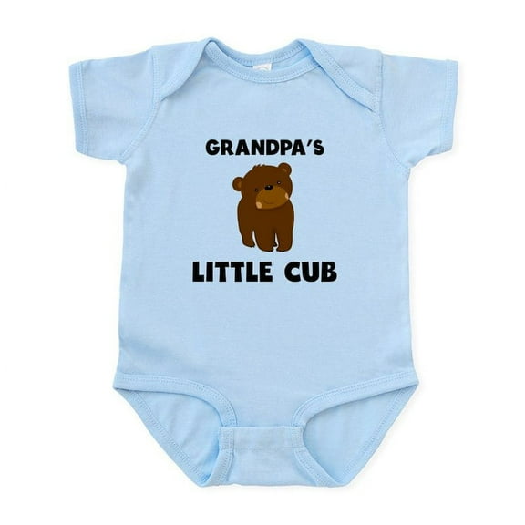 CafePress - Grandpas Little Cub Body Suit - Baby Light Bodysuit, Size Newborn - 24 Months