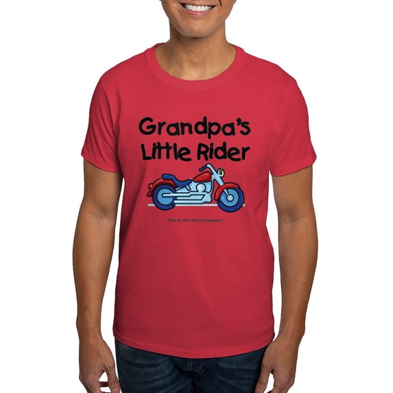 CafePress - Grandpas Little Rider Dark T Shirt - Men's Classic Graphic Cotton T-Shirt
