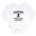thumbnail image 1 of CafePress - Grandpas Wrestling Partner Body Suit - Long Sleeve Cotton Baby Bodysuit, 1 of 4