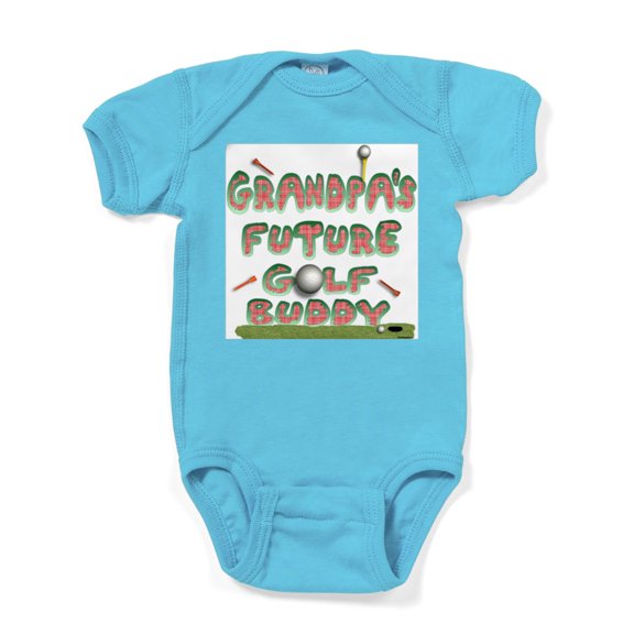 CafePress - Grandpasgolf - Cute Infant Bodysuit Baby Romper