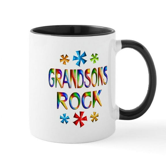 CafePress - Grandson Mug - 11 oz Ceramic Mug - Novelty Coffee Tea Cup
