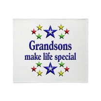 CafePress - Grandsons Are Special Throw Blanket - Soft Fleece Throw Blanket, 50"x60" for All Ages