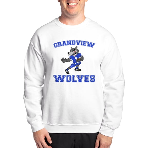 CafePress - Grandview Wolves Sweatshirt - Crew Neck Sweatshirt