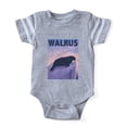 thumbnail image 1 of CafePress - Graphic Walrus - Cute Infant Baby Football Bodysuit, 1 of 3