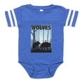 thumbnail image 1 of CafePress - Graphic Wolves - Cute Infant Baby Football Bodysuit, 1 of 3