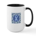 thumbnail image 1 of CafePress - Graves Disease Ribbon Mugs - 15 oz Ceramic Large White Novelty Mug, 1 of 4