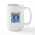 thumbnail image 1 of CafePress - Graves Disease Ribbon Mugs - 15 oz Ceramic Large White Novelty Mug, 1 of 6