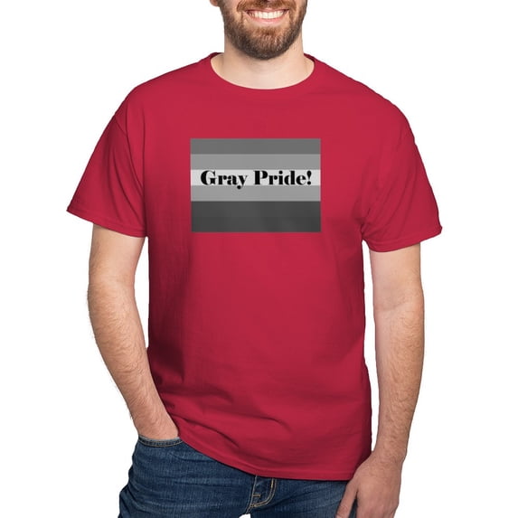 CafePress - Gray Pride Dark T Shirt - Men's Classic Graphic Cotton T-Shirt