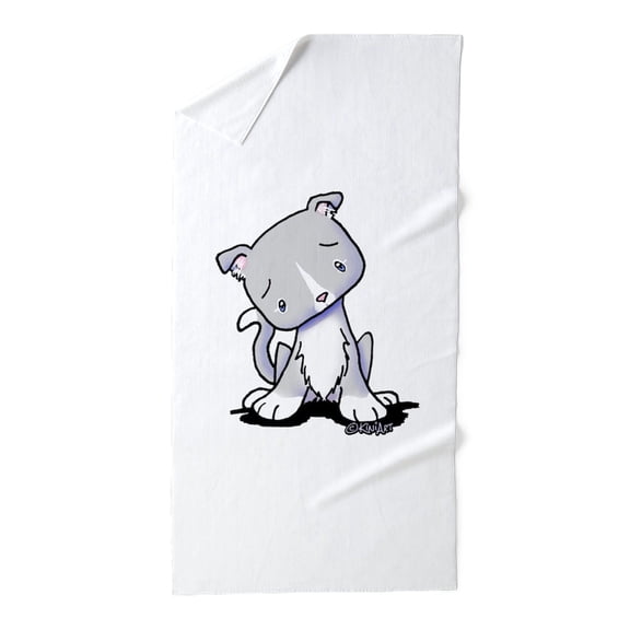 CafePress - Gray & White Sad Kitty - Large Beach Towel, Soft 30"x60" Towel with Unique Design