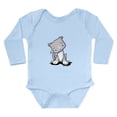 thumbnail image 1 of CafePress - Gray & White Sad Kitty Long Sleeve Infant Bodysuit - Long Sleeve Cotton Baby Bodysuit, 1 of 4