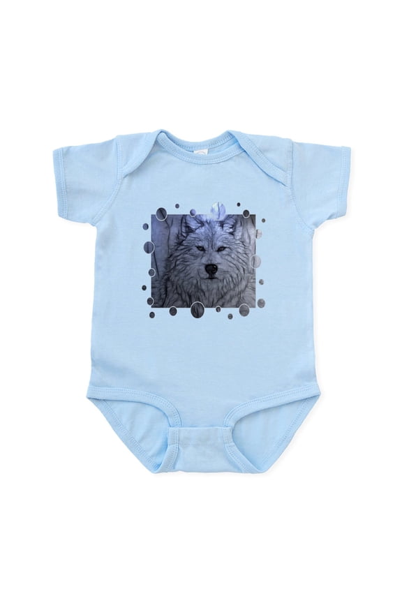 - Gray Wolf Infant Bodysuit - Baby Light Bodysuit, Size Newborn - 24 Months