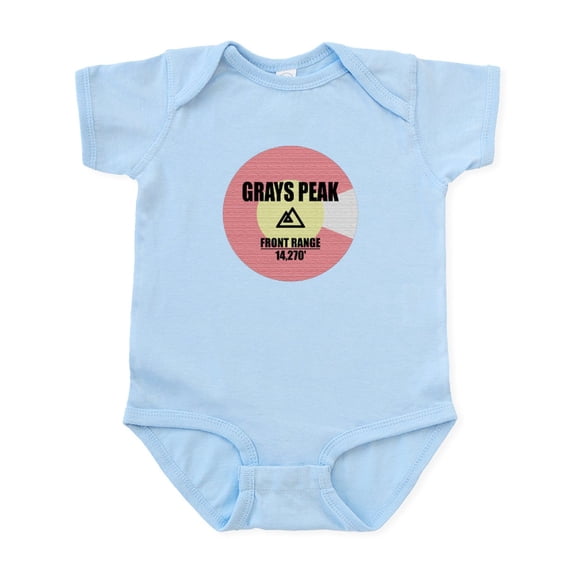 CafePress - Grays Peak Body Suit - Baby Light Bodysuit, Size Newborn - 24 Months
