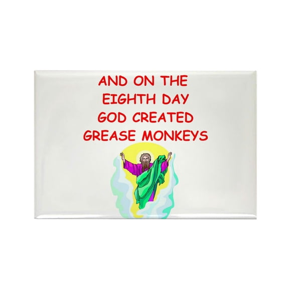 CafePress - Grease Monkeys - Rectangle Magnet, 2"x3" Refrigerator Magnet