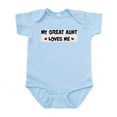 thumbnail image 1 of CafePress - Great Aunt Loves Me Infant Bodysuit - Baby Light Bodysuit, Size Newborn - 24 Months, 1 of 4