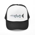 thumbnail image 1 of CafePress - Great Barracuda Fish - Adjustable Unisex Printed Trucker Hat with Mesh Back, 1 of 8