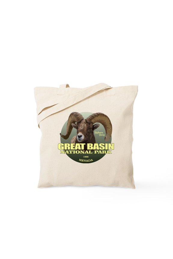 - Great Basin NP Tote Bag - Unisex Canvas Tote Bag, Beige, 1-Piece