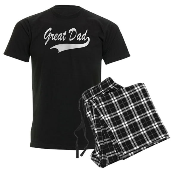 CafePress - Great Dad Pajamas - Men's Dark Loose Fit Cotton Pajama Set