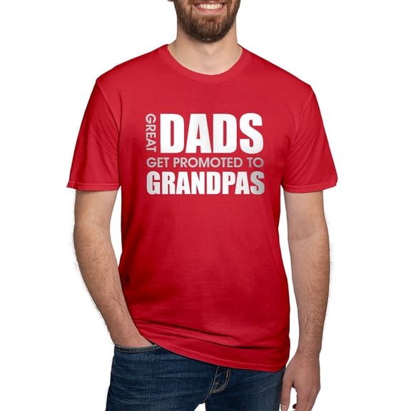 CafePress - Great Dads Get Promoted To Grandpas T Shirt - Men's Fitted T-Shirt