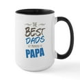 thumbnail image 1 of CafePress - Great Dads Get Promoted To Papa Mugs - 15 oz Ceramic Large White Novelty Mug, 1 of 4
