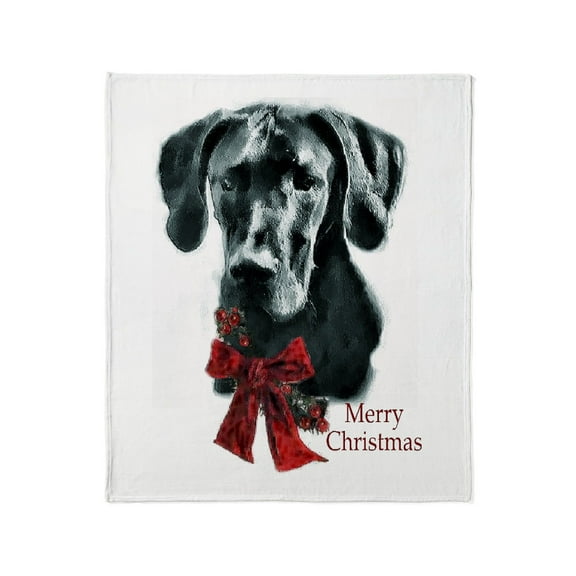 CafePress - Great Dane Christmas Throw Blanket - Soft Fleece Throw Blanket, 50"x60" for All Ages
