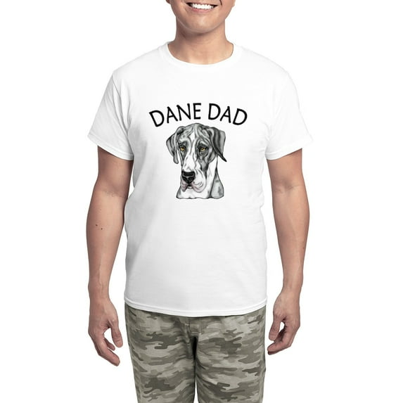 CafePress - Great Dane Dad Merleb UC Men's Light Pajamas - Men's Light Loose Fit Cotton Pajama Set