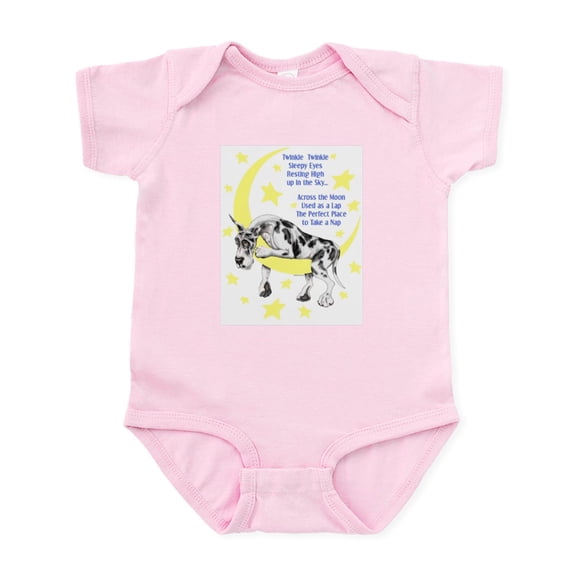 CafePress - Great Dane Harle Twinkle Infant Bodysuit - Baby Light Bodysuit, Size Newborn - 24 Months