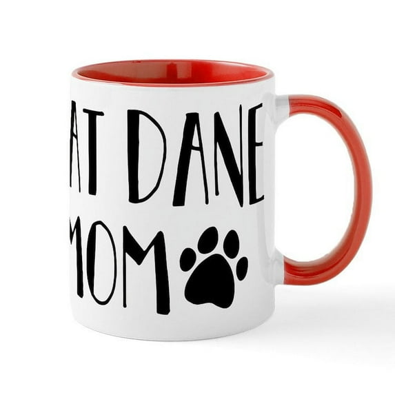 CafePress - Great Dane Mom - 11 oz Ceramic Mug - Novelty Coffee Tea Cup