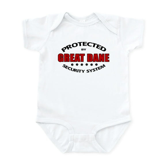 CafePress - Great Dane Security Infant Bodysuit - Baby Light Bodysuit, Size Newborn - 24 Months