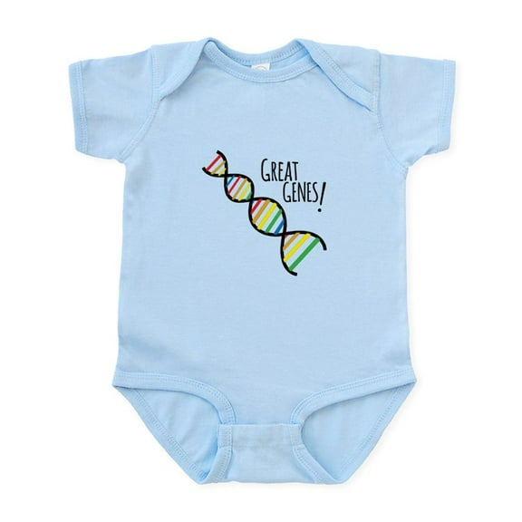 CafePress - Great Genes Body Suit - Baby Light Bodysuit, Size Newborn - 24 Months