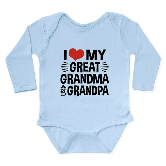 CafePress - Great Grandma And Gran Long Sleeve Infant Bodysuit - Long Sleeve Cotton Baby Bodysuit