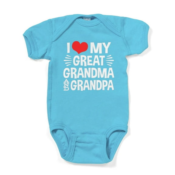 CafePress - Great Grandma And Grandpa - Cute Infant Bodysuit Baby Romper