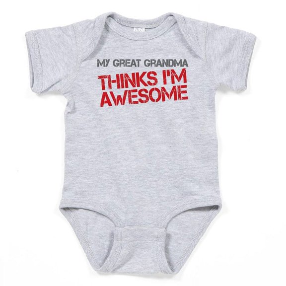 CafePress - Great Grandma Awesome Infant Bodysuit - Cute Infant Bodysuit Baby Romper - Size Newborn - 24 Months