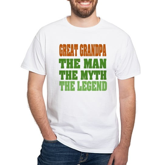CafePress - Great Grandpa The Legend Dark T Shirt - Men's Classic Cotton T-Shirts