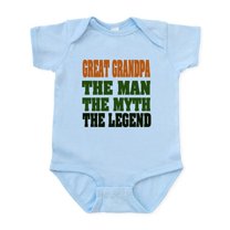 CafePress - Great Grandpa The Legend Infant Bodysuit - Baby Light Bodysuit, Size Newborn - 24 Months