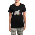 thumbnail image 1 of CafePress - Great Pyrenees In The Garden Women's Dark Pajamas - Women's Short Sleeve Print T-Shirt and Pants Dark Cotton Pajama Set, 1 of 7