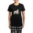 thumbnail image 1 of CafePress - Great Pyrenees In The Garden Women's Dark Pajamas - Women's Short Sleeve Print T-Shirt and Pants Dark Cotton Pajama Set, 1 of 7