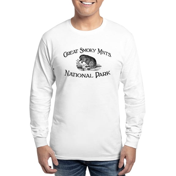 CafePress - Great Smoky Mnts. (Beaver) Long Sleeve T Shirt - Unisex Cotton Long Sleeve T-Shirt