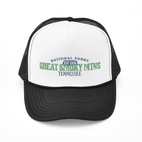 CafePress - Great Smoky Mountains Nat Par - Adjustable Unisex Printed Trucker Hat with Mesh Back