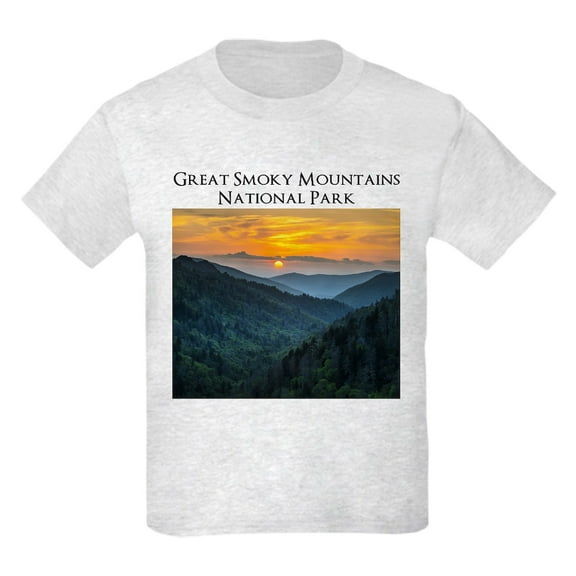 CafePress - Great Smoky Mountains National Park T Shirt - Light Classic Kids Graphic, Short Sleeve T-Shirt, Sizes XS-XL