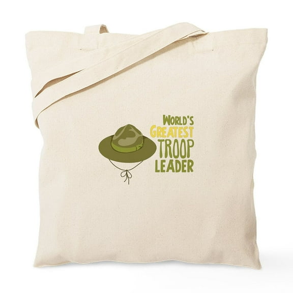 CafePress - Greatest Troop Leader Tote Bag - Unisex Canvas Tote Bag, Beige, 1-Piece