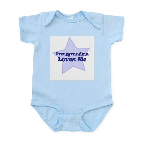 CafePress - Greatgrandma Loves Me Infant Creeper - Baby Light Bodysuit, Size Newborn - 24 Months