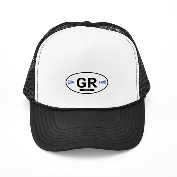 CafePress - Greece 2F - Adjustable Unisex Printed Trucker Hat with Mesh Back