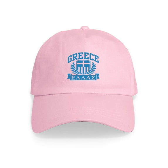 CafePress - Greece Cap - Adjustable 100% Brushed Unisex Casual Cotton Baseball Cap, Beige, 1
