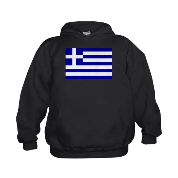 CafePress - Greece Flag - Kids Hooded Sweatshirt, Classic Hoodie