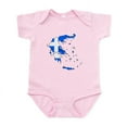 thumbnail image 1 of CafePress - Greece Flag Map Infant Bodysuit - Baby Light Bodysuit, Size Newborn - 24 Months, 1 of 4